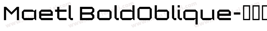 Maetl BoldOblique字体转换
